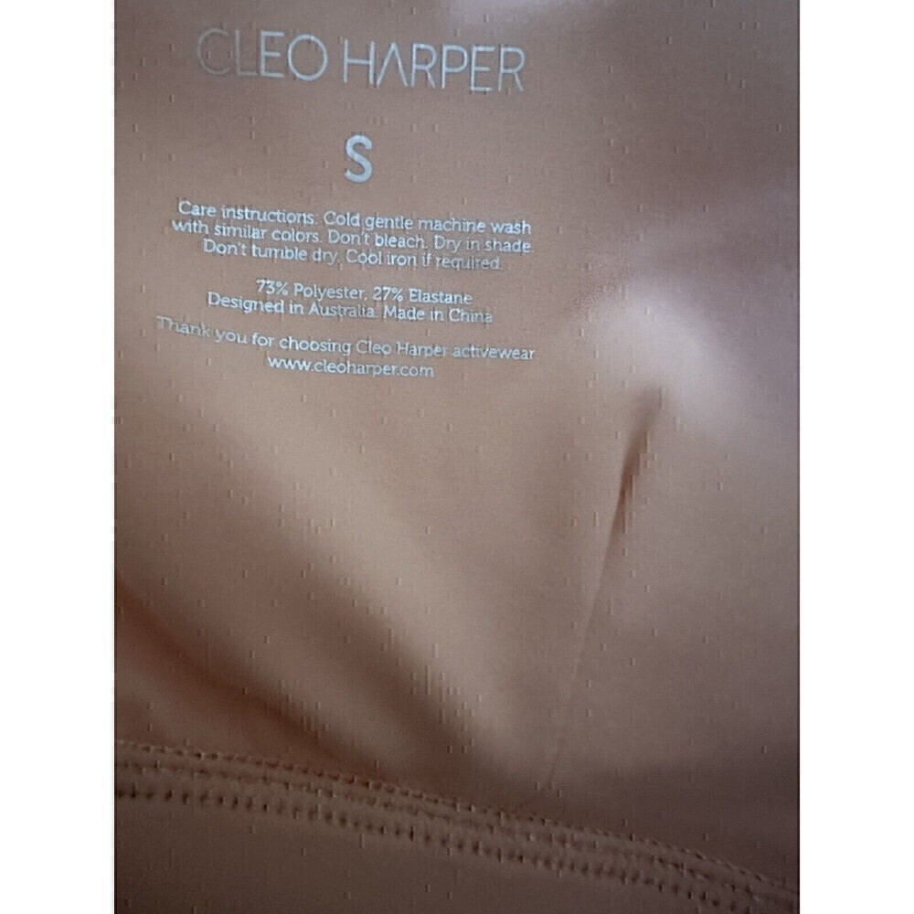 NEW Cleo Harper Sports Bra Size Small Womens Rise Bralet Pink With Pads Running - Picture 3 of 3